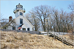 The Mission Point Lighthouse near Traverse City.