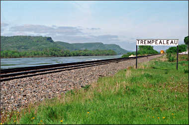 The river in Trempealeau.