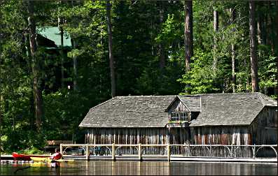 A boathouse on the Bois Brule.
