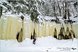 The Eben ice caves near Munising.