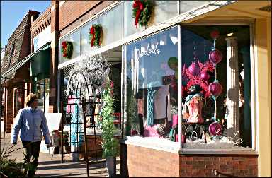Shopping in downtown Excelsior.