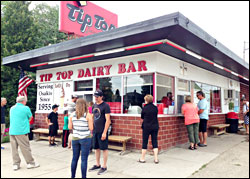 Tip Top Dairy Bar in Osakis.