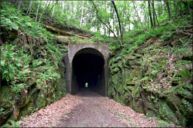 A tunnel on the Sparta-Elroy Trail.