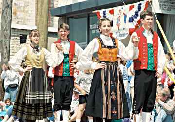 The famous Nordic dancers perform in Stoughton for Syttende