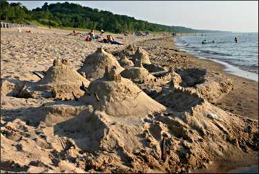 A sand castle at Warren Dunes.