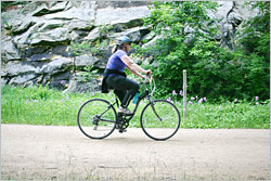 Bicycling the 400 trail.