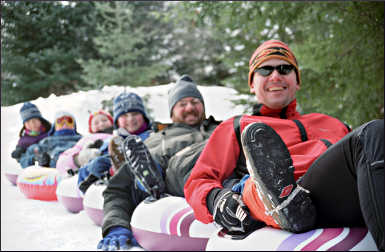 A tube line at Afterglow Resort.