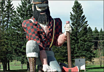 Paul Bunyan in Akeley.