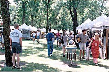 Art in the Park in Alexandria.