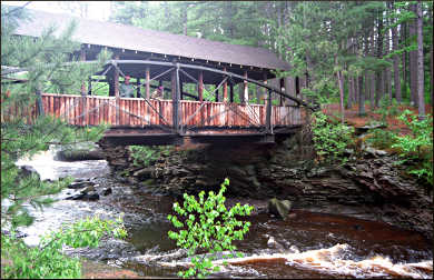 Covered bridge.