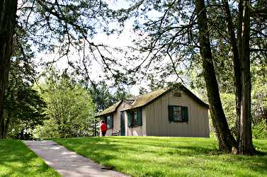 A family cabin in Backbone State Park.