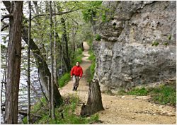 Backbone lake path.