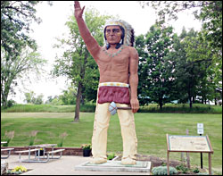 Chief Wenonga in Battle Lake.