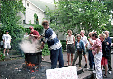 Fish boil in Bayfield.