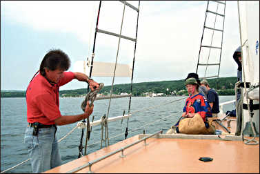 A schooner in Bayfield.