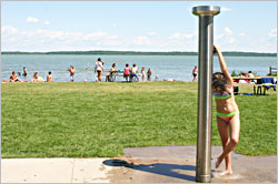 A beach in Bemidji.