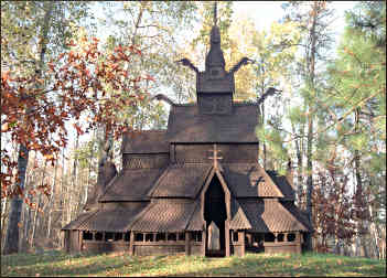 A Norwegian stavkirke.