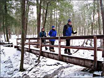 Hiking along the Black River.