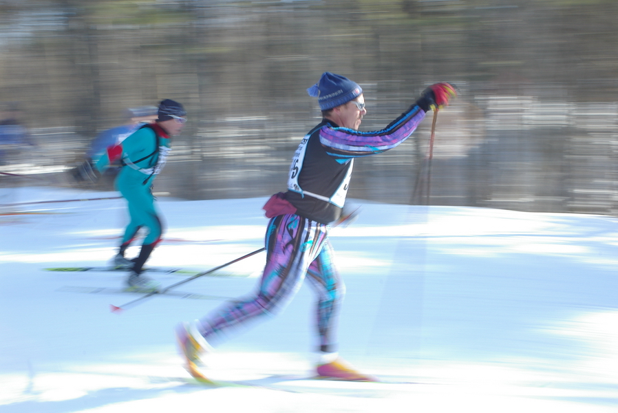 Skiers in Cable.