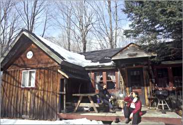 Lodge of Bear Track Cabins on the Black River.
