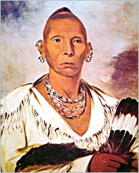 Black Hawk painted by George Catlin.