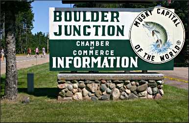 Boulder Junction's sign.