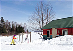 The warming shack at Boulder Lake.