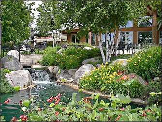 The patio at Antlers in Breezy Point.