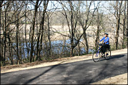 Bicycling the Brown's Creek State Trail.