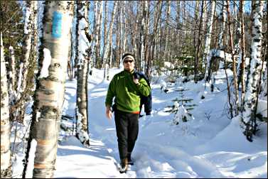 Walking to Carlton Peak.