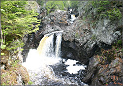 A waterfall on the Cascade River.