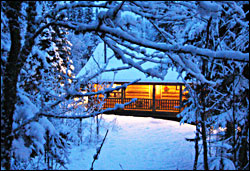 A cabin at Cascade Lodge in Minnesota.