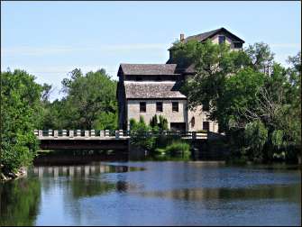 The old woolen mill in Cedarburg.