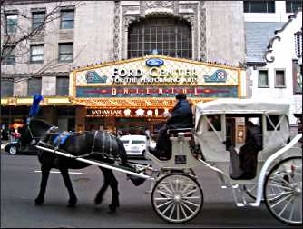 Horse-drawn carriage in Chicago.