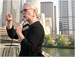 A Chicago River cruise guide.