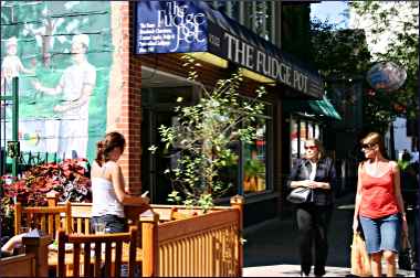 Shopping in Chicago's Old Town neighborhood.