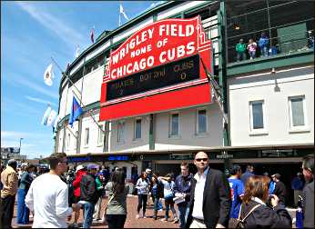 Wrigley Field in Chicago.