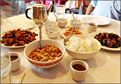 A food-tour stop in Chinatown.