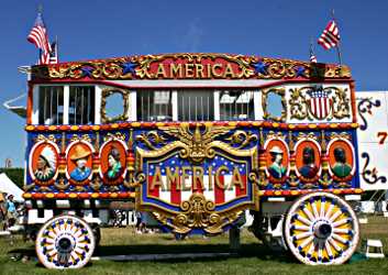 The America steam calliope at Circus World.