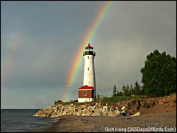 Post-storm at Crisp Point Light.