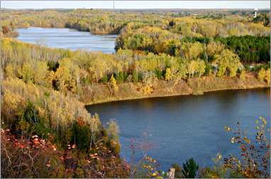 Near Crosby, the Pennington overlook has a view of mine-pit