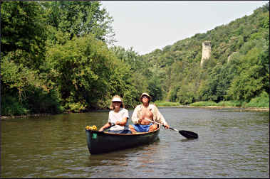 Canoeists on the Upper Iowa River.