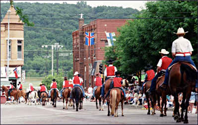 The Nordic Fest parade in Decorah.