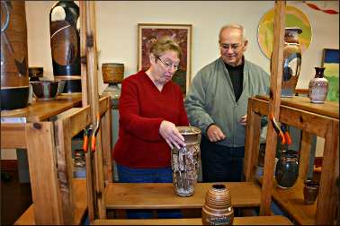 Shoppers on a studio tour.