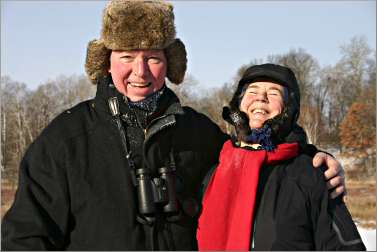 Deep Portage guests on a subzero day.