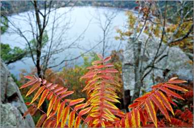 Devil's Lake State Park in fall.