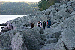 Tumbled Rocks Trail at Devil's Lake.