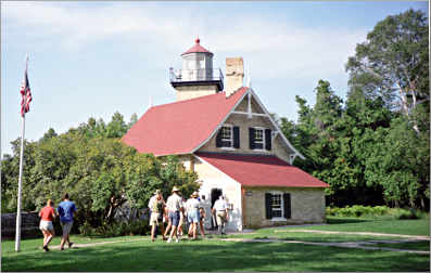 Eagle Bluff lighthouse in Door County.