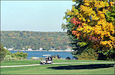 Golfing in Peninsula State Park.