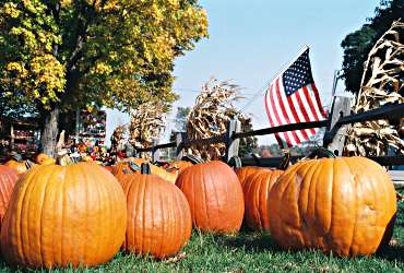 In fall, Door County produces plenty of pumpkins.